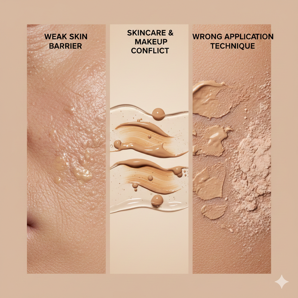 3 เหตุผลที่เมคอัพไหล ทั้งที่ใช้ของดี