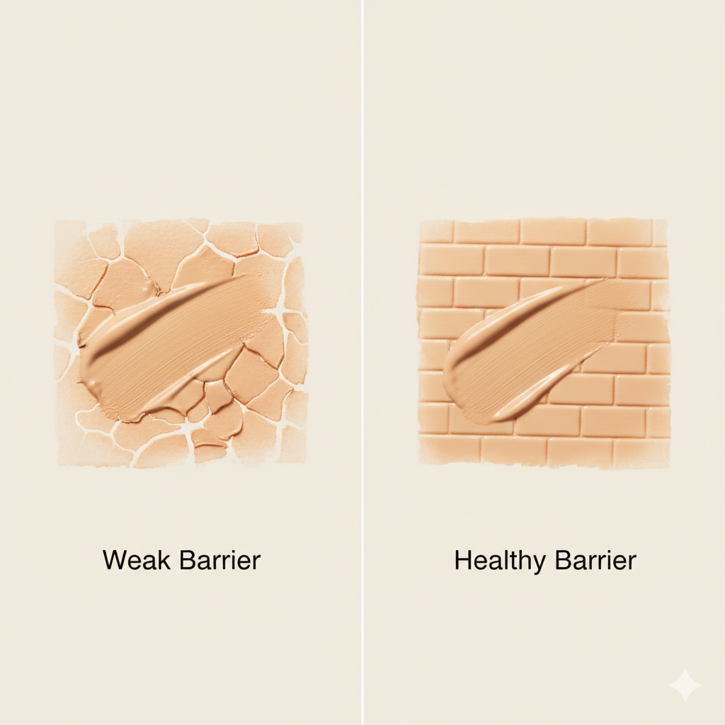 Barrier ผิวเกี่ยวอะไรกับเมคอัพติด